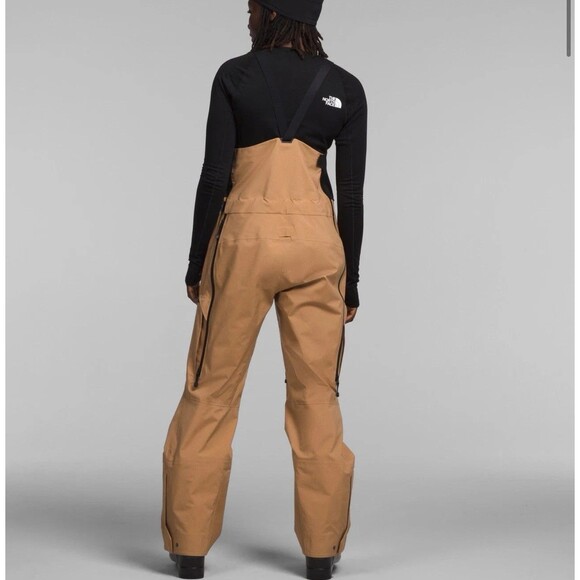The North Face Women Tsirku GTX GORE TEX Shell Ski Bib Pant Almond $700 XXL Long - Picture 4 of 9